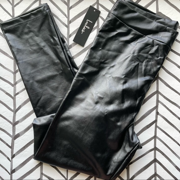 Lulus Pants - NWT Lulu's Leather Leggings Black